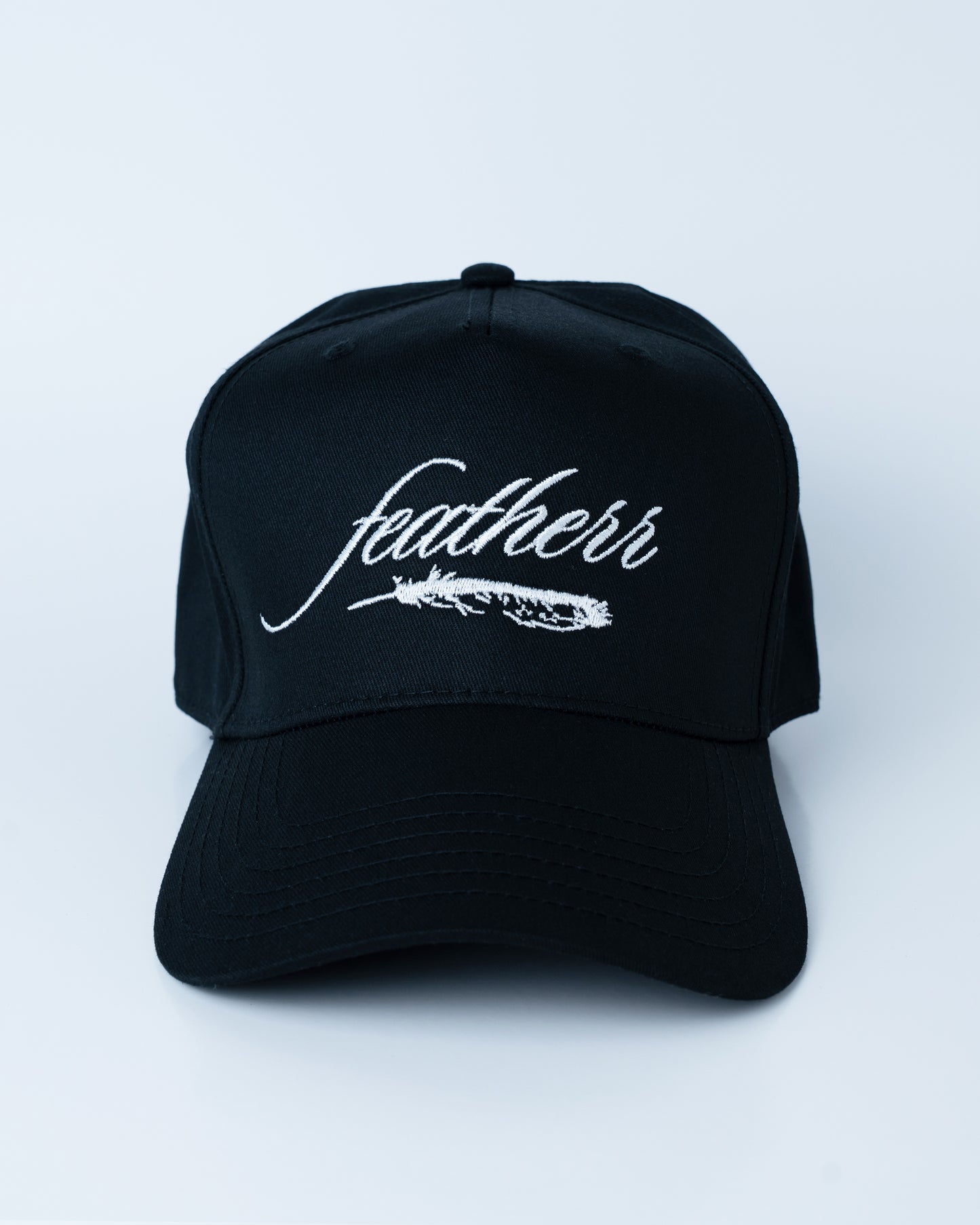 Featherr Signature Hat - White & Black