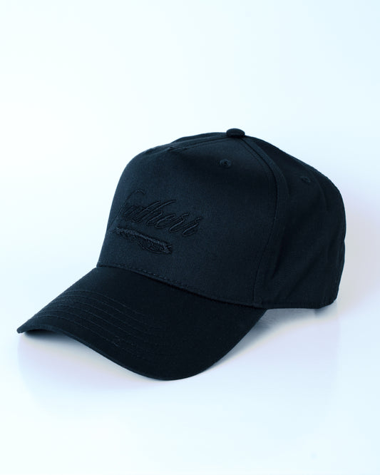 Featherr Signature Hat - Black & Black